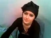 Arabe Hijab chica intermitente